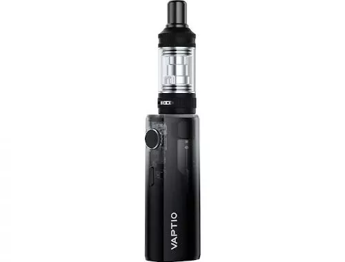 The box mod has a built-in battery with a capacity of 1500 mAh, which can be charged via a USB Type-C connector located on the end. The recommended current is unknown. The device delivers power in three preset variants depending on the resistance of the vaporizer: 15, 20 or 25 watts for the 0.7 ohm variant and 8, 10 or 12 watts for the 1.6 ohm coil. The aforementioned vaporizers come with the kit, but support for almost the entire Cosmo branded line of replacement vaporizers is also claimed. The atomizer from the kit, in turn, is equipped with two different drip types for MTL or DL puffing, and also features an appropriate airflow adjustment system with several small holes and a wide slot. The device is equipped with a top-fill and a 2ml flask.